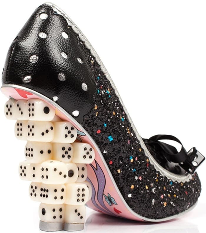 Irregular Choice 'Up The Ante' Dice Heel Pumps