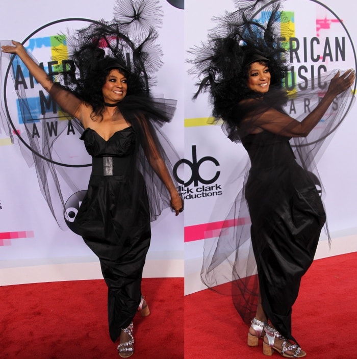 Diana Ross accepted the Lifetime Achievement Award at the 2017 AMAs