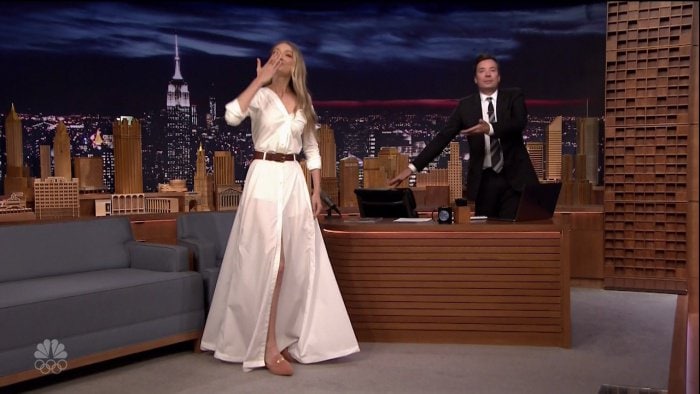 Gigi Hadid during an appearance on "The Tonight Show Starring Jimmy Fallon"