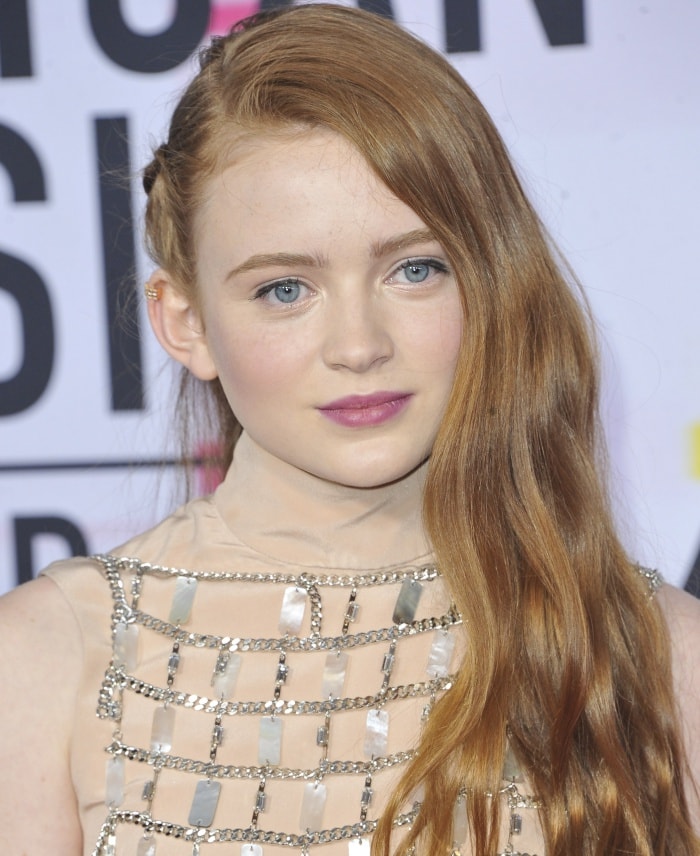 Sadie Sink is known for her striking red hair