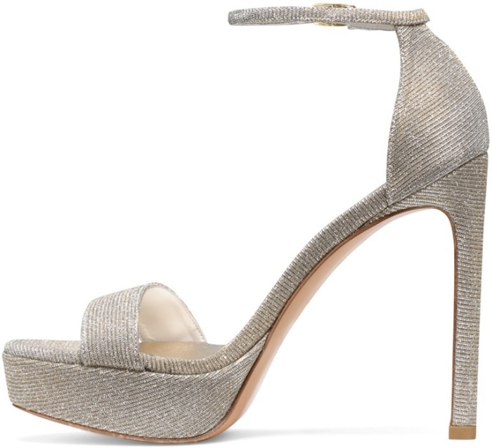 Stuart Weitzman Sohot Sandals in Iridescent Gray