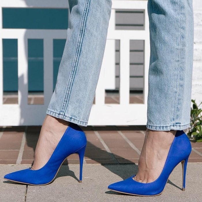 The blue Cassedy pump will help you get ready for your big debut with style