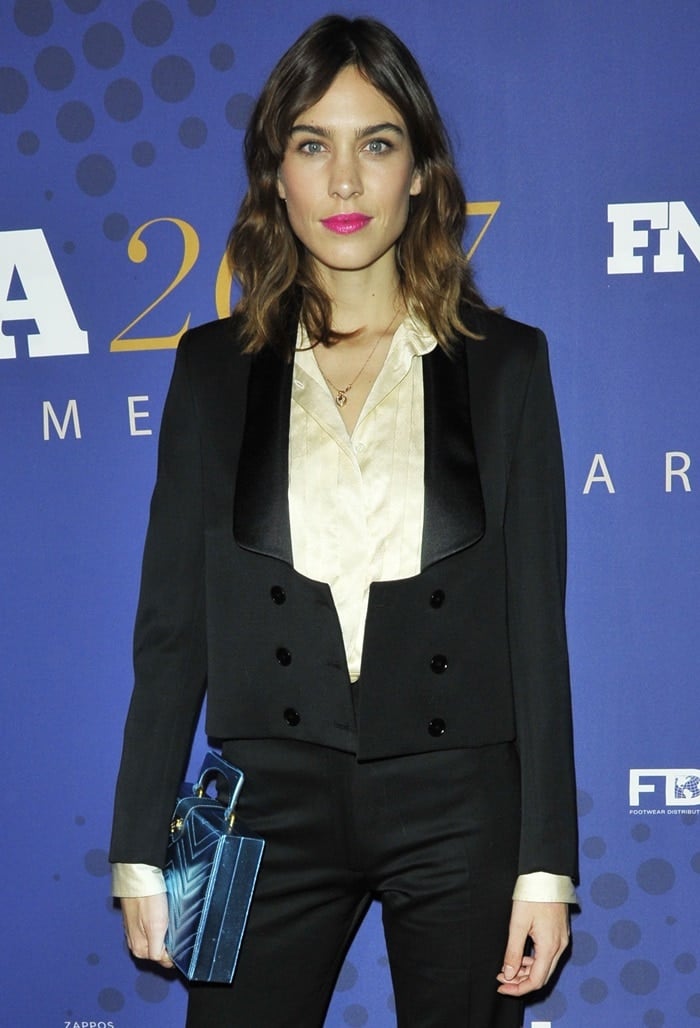 Alexa attended the 31st FN Achievement Awards in a tuxedo look from her Fall 2017 collection