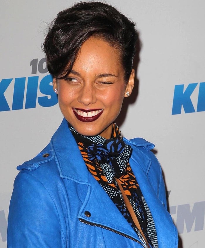 Alicia Keys at KIIS FM's 2012 Jingle Ball held at Nokia Theatre L.A. Live, Los Angeles, California, on December 3, 2012