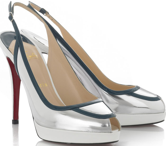 Christian Louboutin "Fox Trot" Peep Toe Platform Sandals