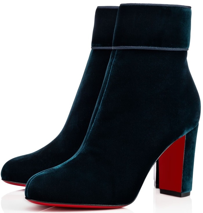 Christian Louboutin 'Moulamax' in Petrol Velvet