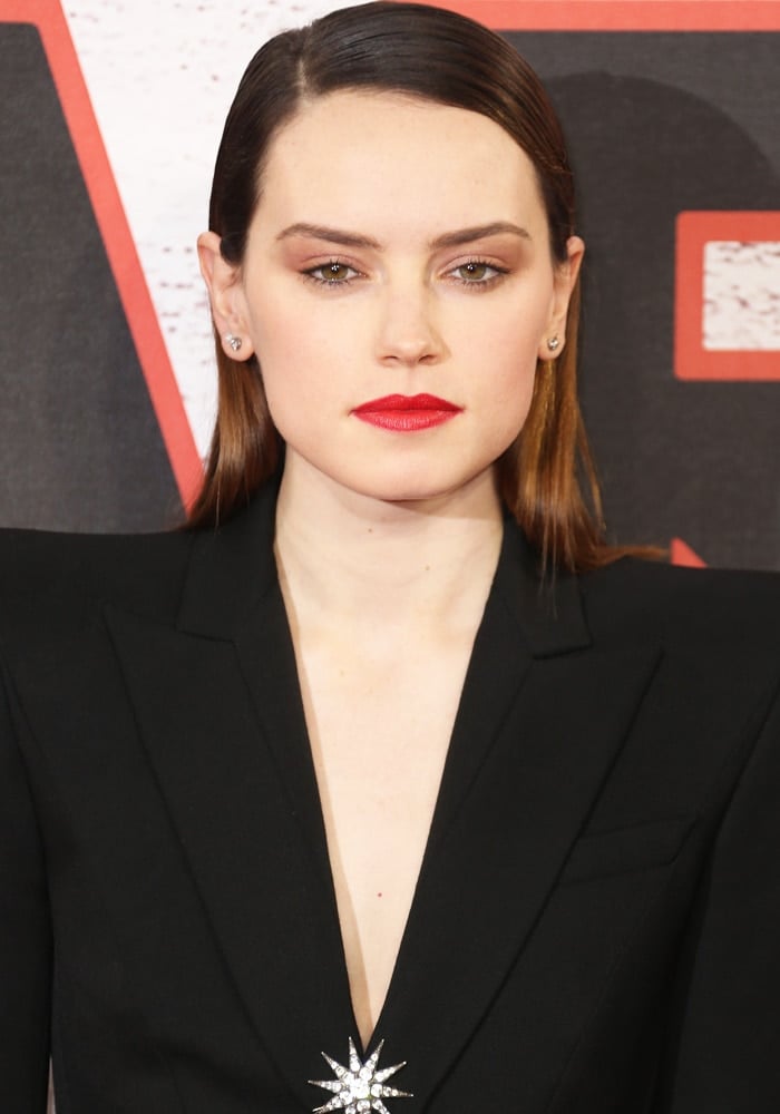 Daisy Ridley at the "Star Wars: The Last Jedi" photo call held at the Corinthia Hotel in London on December 13, 2017