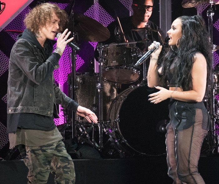 Demi Lovato does an onstage collaboration with Cheat Codes