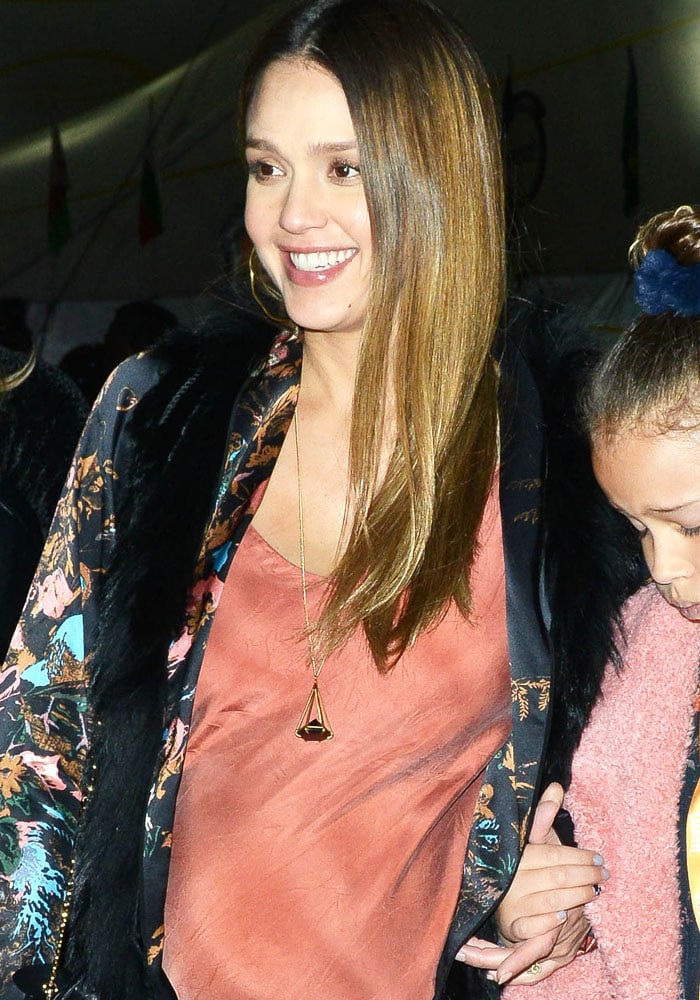 Jessica Alba takes her children to see Cirque Du Soleil 'Luzia' show in Los Angeles on December 13, 2017