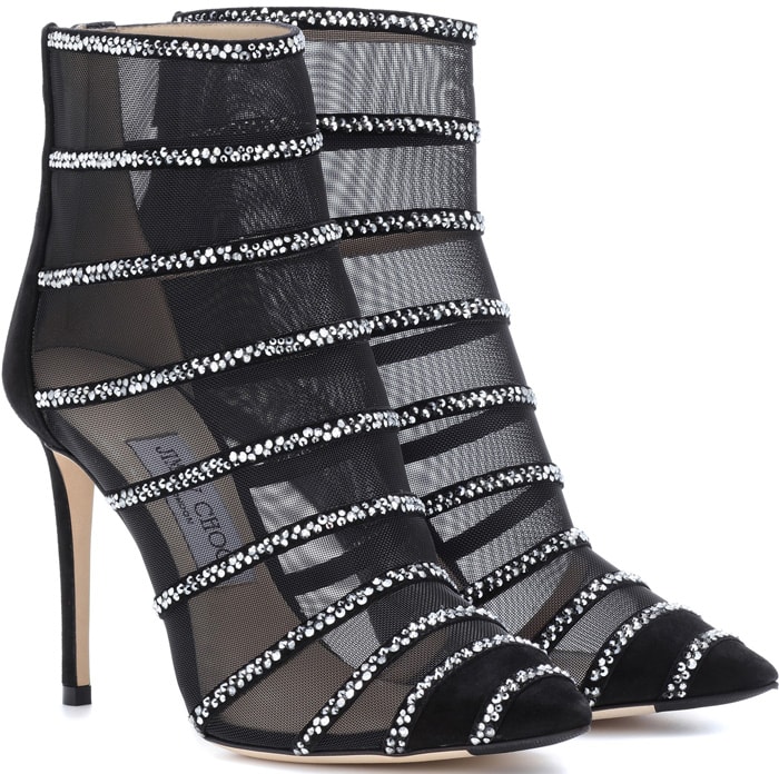 Jimmy Choo "Belle" Mesh Booties