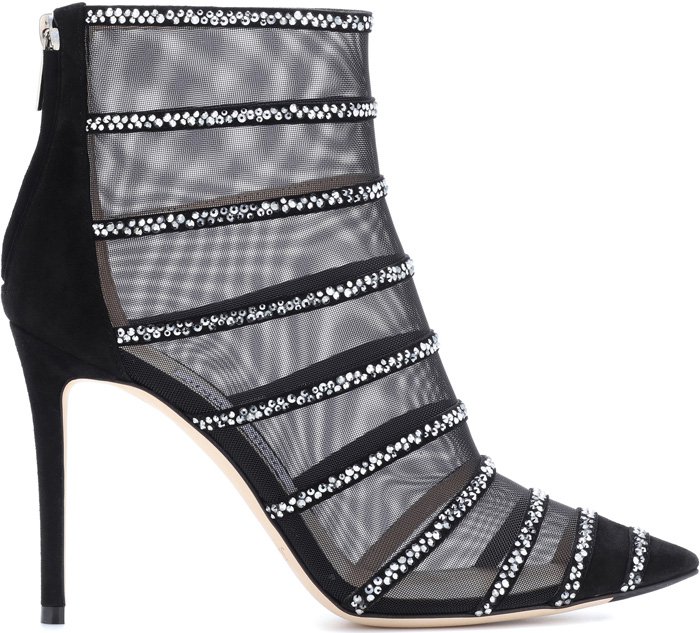 Jimmy Choo "Belle" Mesh Booties