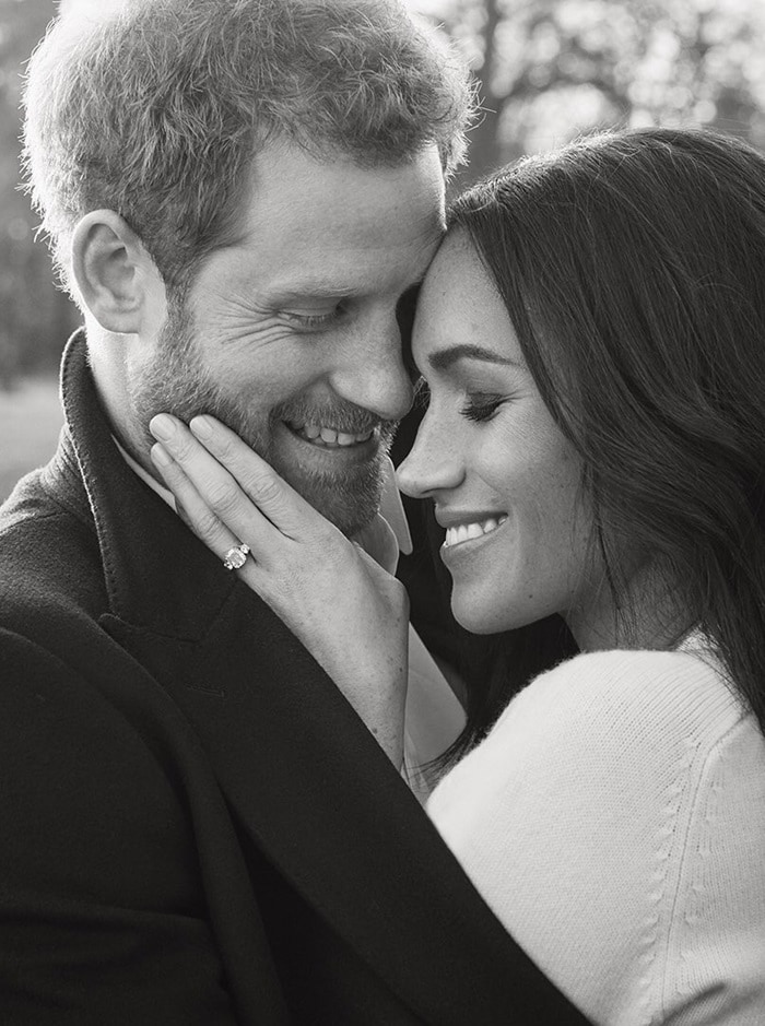 Prince Harry and Meghan Markle released their official engagement photos taken by Alexi Lubomirski at Frogmore House