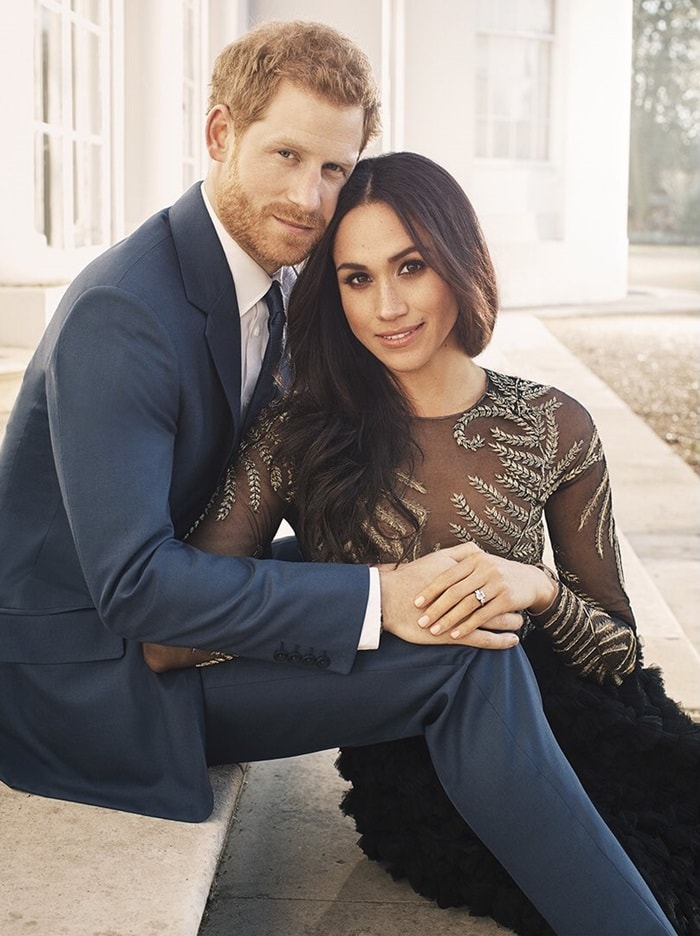 Meghan Markle wears a $75,000 Ralph & Russo dress in her engagement photo with Prince Harry