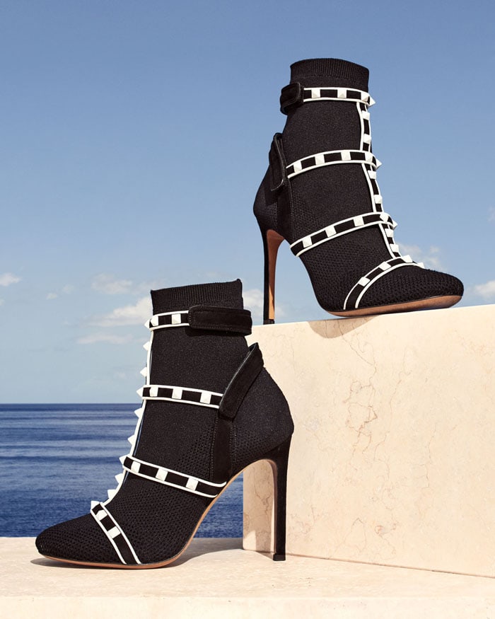 Valentino Rockstud Bodytech Booties