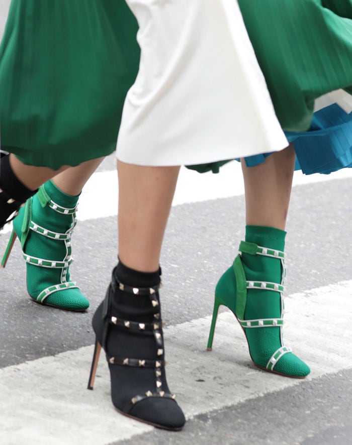 Valentino Rockstud Bodytech Booties