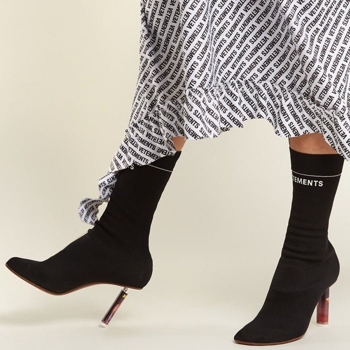 Vetements Lighter-Heel Sock Ankle Boots