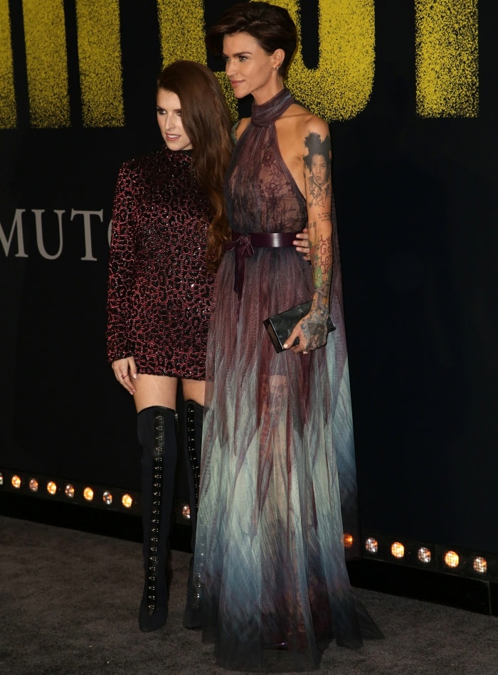 Anna Kendrick and Ruby Rose at the "Pitch Perfect 3" premiere
