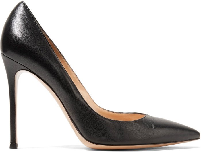 Gianvito Rossi 105 suede pumps in black leather