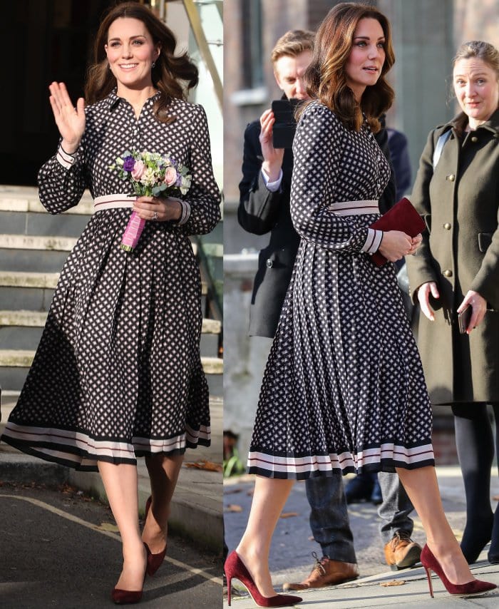 Kate Middleton wearing a Kate Spade New York Resort 2018 dress