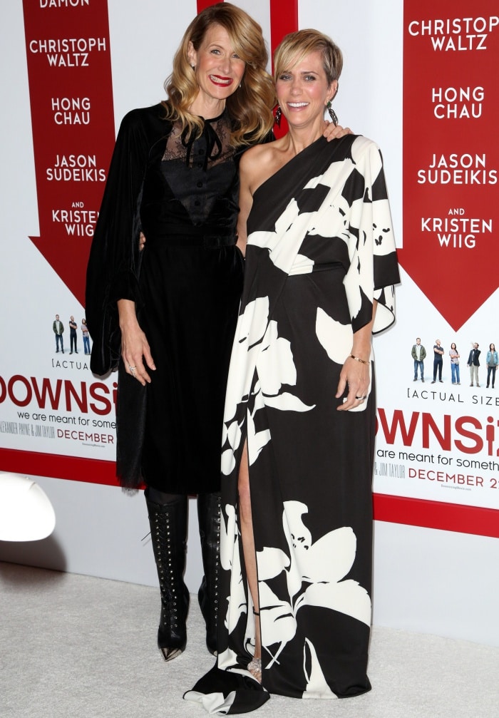 Laura Dern and Kristen Wiig at the "Downsizing" special screening in Los Angeles