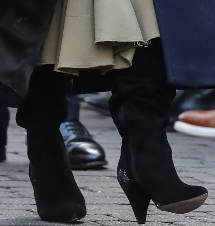 Meghan Markle wears KG Kurt Geiger "Violet" over-the-knee boots