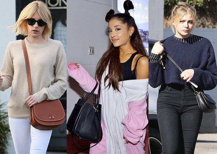 Emma Roberts, Ariana Grande, and Chloe Moretz love their Coach bags