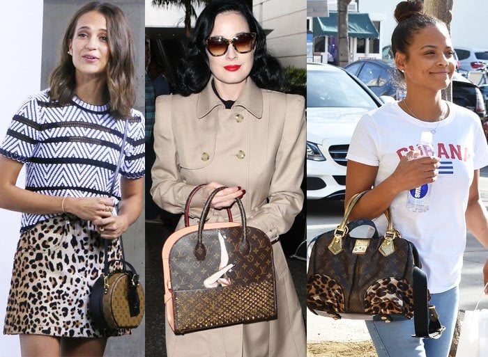 Alicia Vikander, Dita Von Teese and Christina Milian pick out variations of the infamous LV monogram