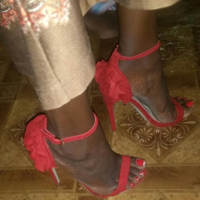 'Jadira' Heeled Two-Strap Sandals