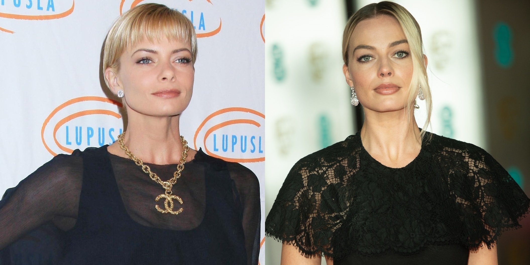 Fans are having a hard time telling Jaime Pressly (L) and Margot Robbie (R) apart