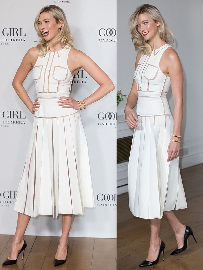 Karlie Kloss attending the launch party of the new Carolina Herrera fragrance