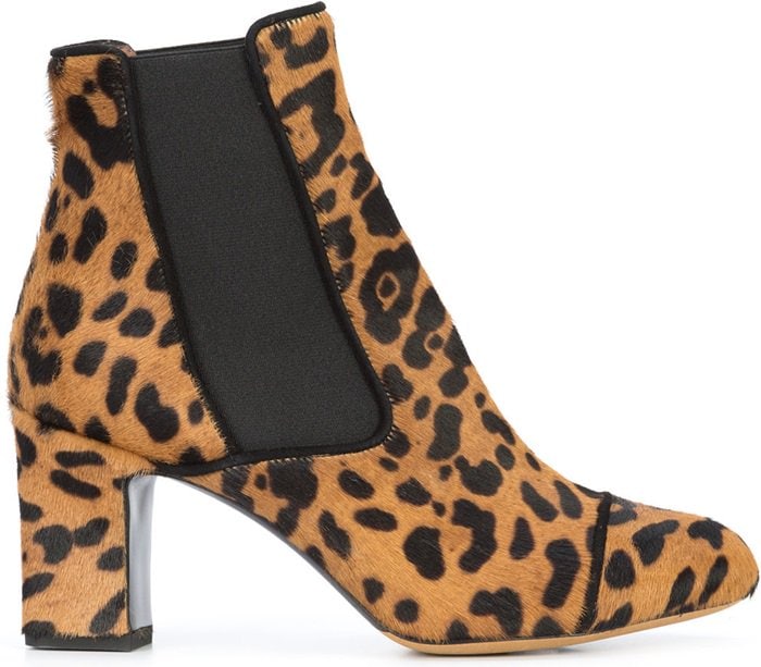 Leopard print 'Kiki' boots