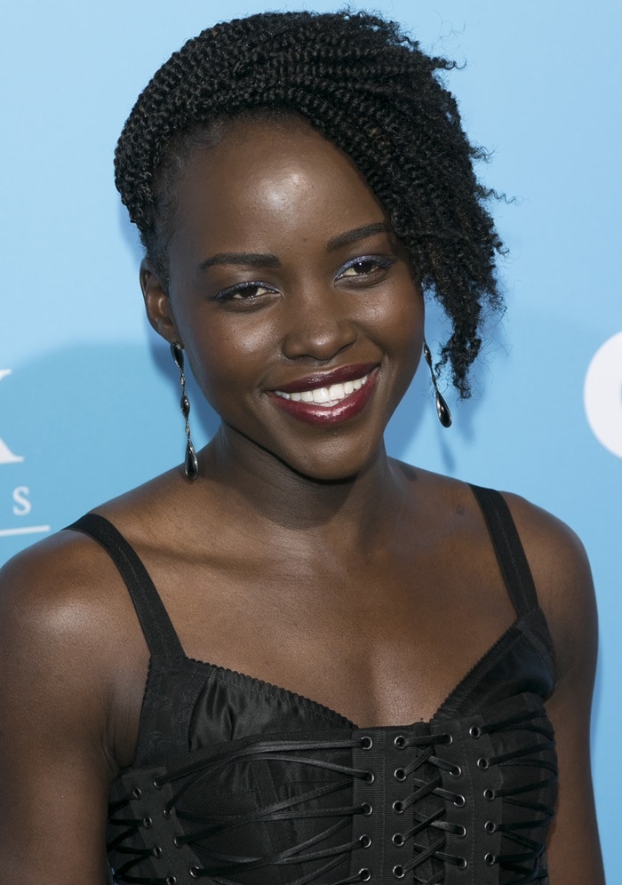 Lupita Nyong’o's corset-style bodice dress