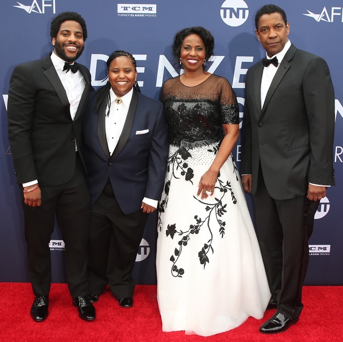 Malcolm Washington and Katia Washington joined their parents, Pauletta Washington and Denzel Washington, at the American Film Institute's 47th Life Achievement Award Gala Tribute to Denzel Washington