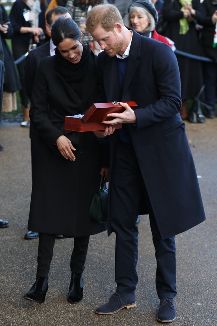 Prince Harry and Meghan Markle visit Cardiff Castle during their first visit to Wales together in Cardiff, Wales, on January 18, 2018