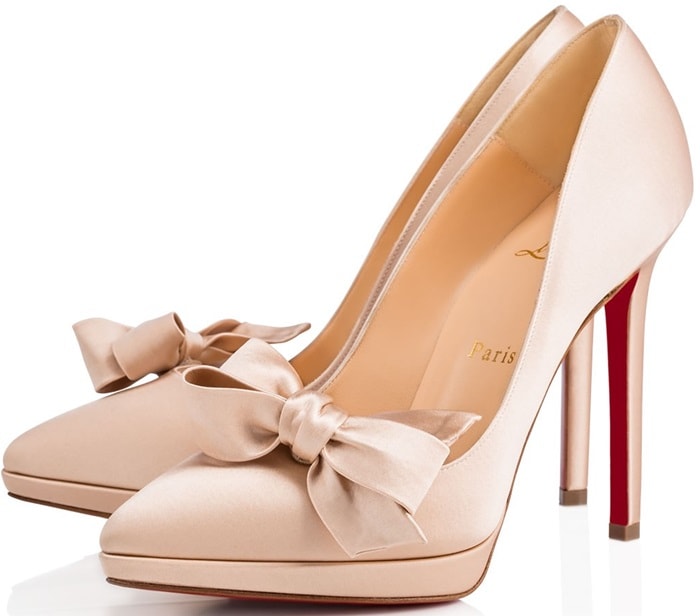 Christian Louboutin Galativi 85 White Leather and Mesh Heels Bridal We –  AvaMaria