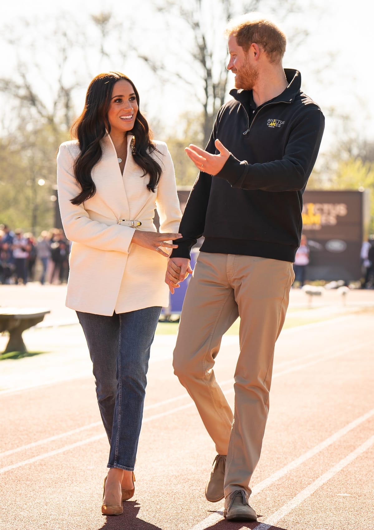 Meghan Markle and Prince Harry celebrate Easter Sunday on April 17, 2022, at the Invictus Games