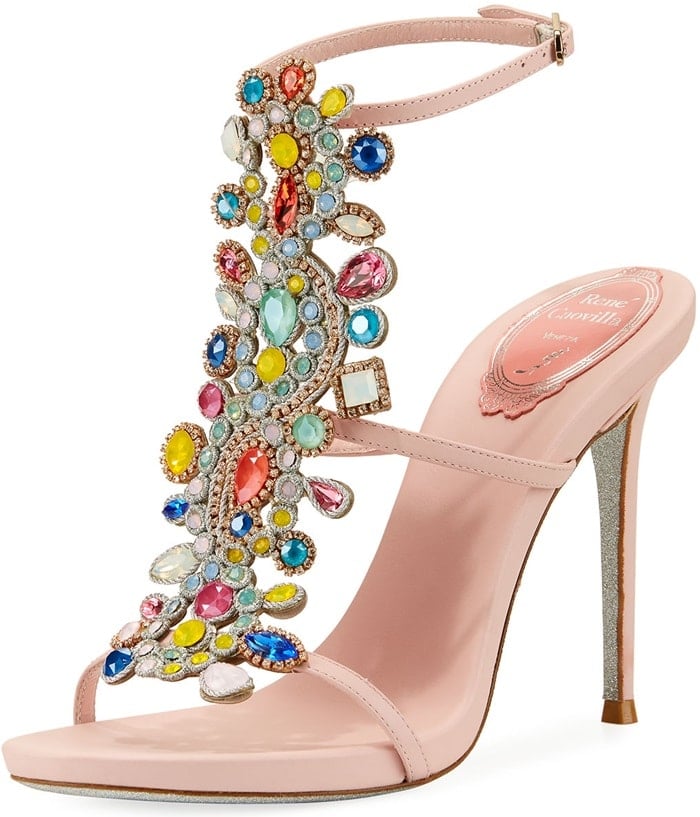 Rene Caovilla Multi-Embellished 105mm Sandal