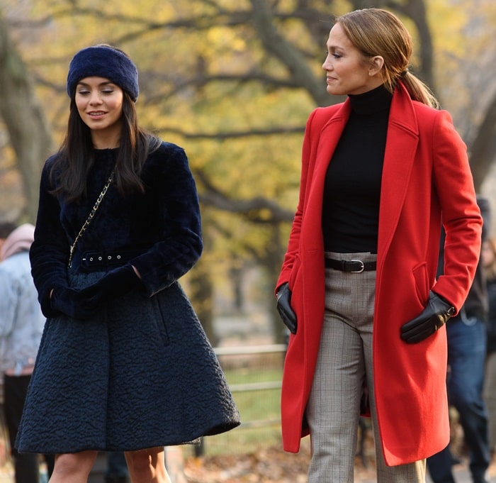 Jennifer Lopez stars as Maria Vargas and Vanessa Hudgens as Zoe Clarke in the American romantic comedy film Second Act