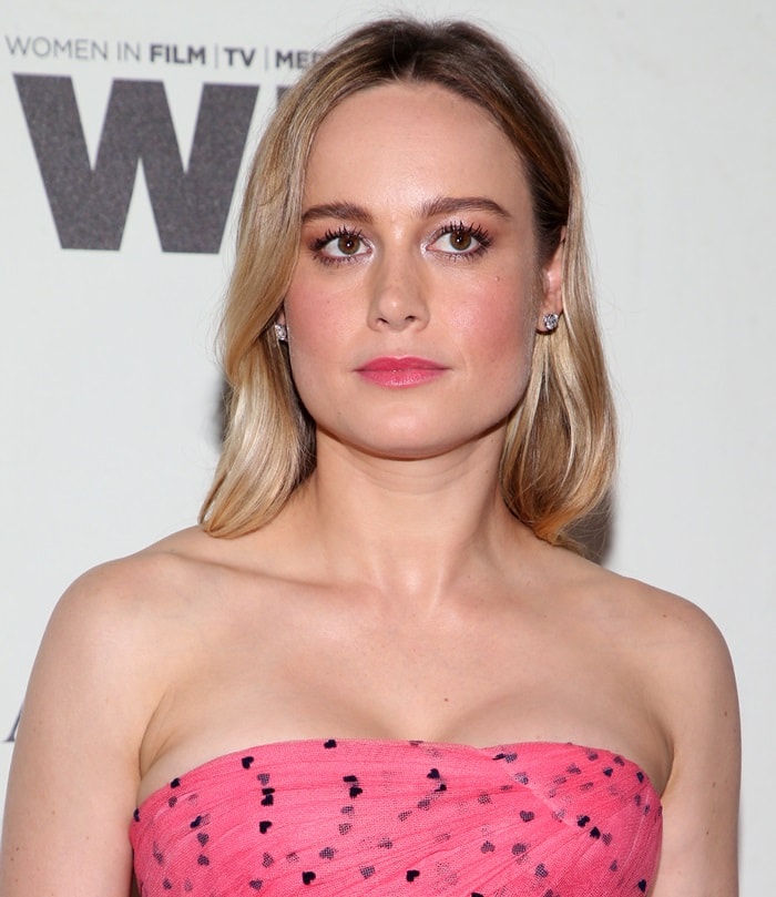 Brie Larson attends the Women In Film 2018 Crystal + Lucy Awards presented by Max Mara, Lancôme and Lexus at The Beverly Hilton Hotel in Beverly Hills on June 13, 2018