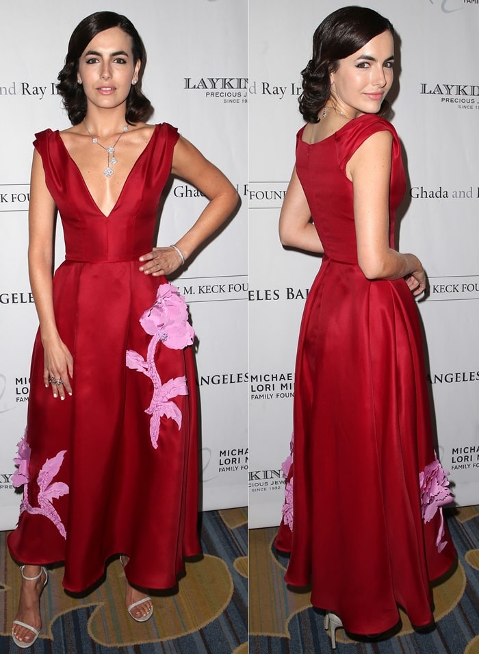 Camilla Belle wearing a dress from Carolina Herrera's Pre-Fall 2018 collection at the 2018 Los Angeles Ballet Gala at the Beverly Wilshire Four Seasons Hotel in Beverly Hills, California, on February 24, 2018