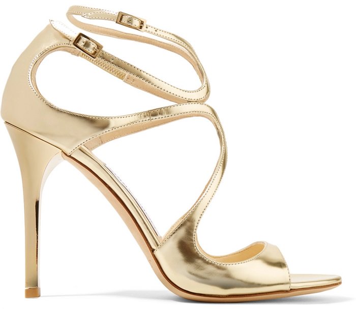 These timeless pale-gold leather 'Lang' sandals will make a glamorous addition to evening wear or sleek tailoring