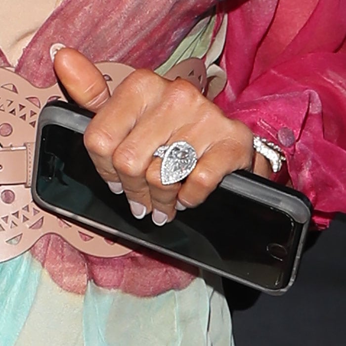 Paris Hilton's Grenee & Co 20-carat pear-shaped diamond engagement ring