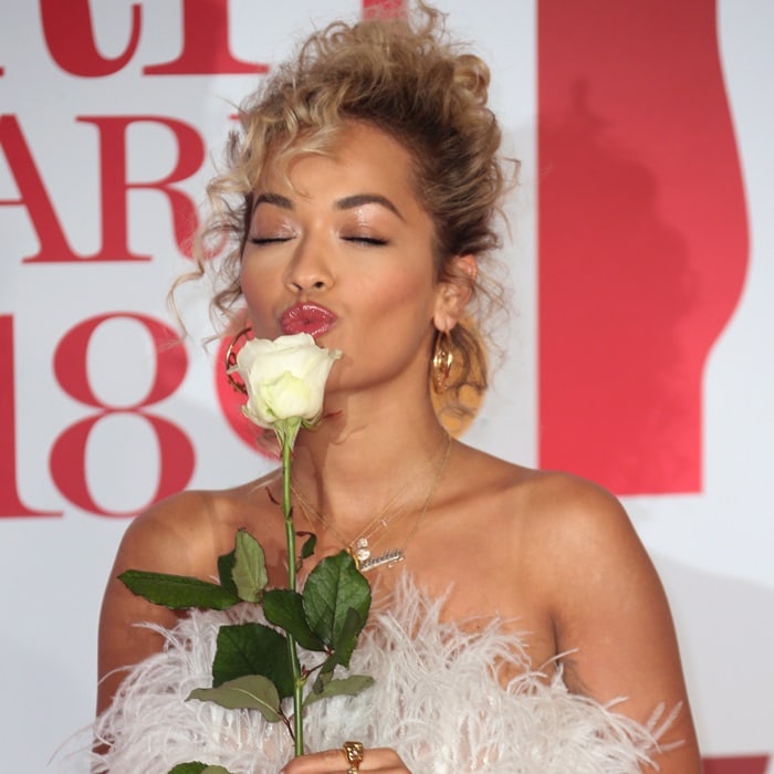 Rita Ora did not understand why she had to bring a white rose to the Brit Awards