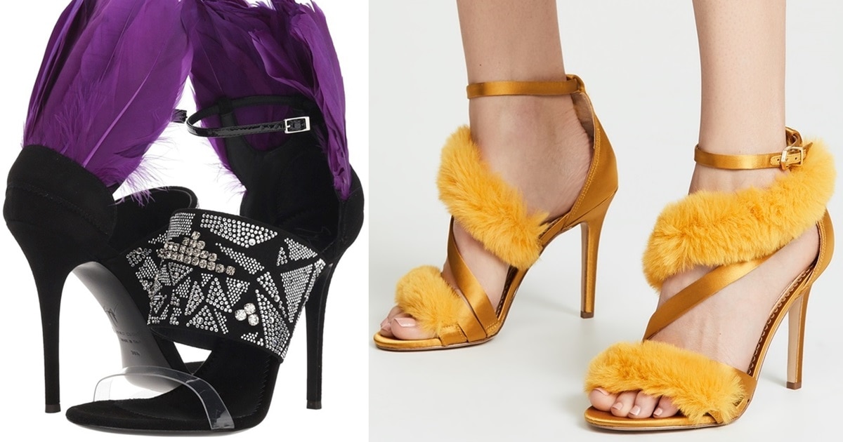Zappos gold heels cheap