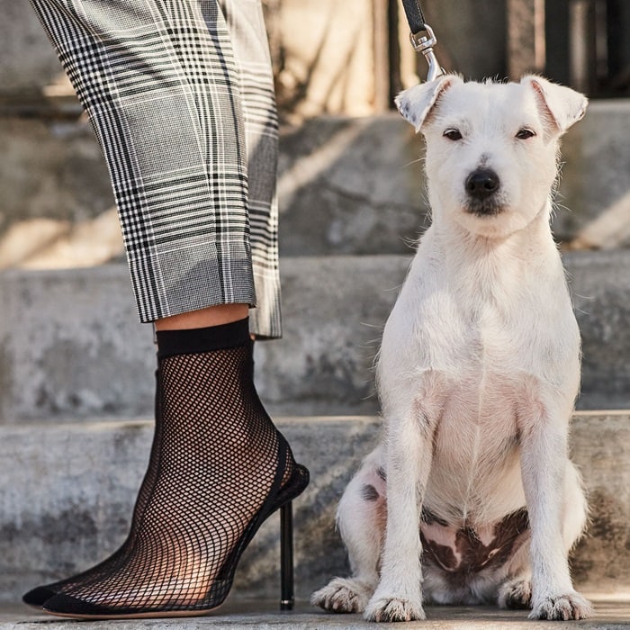 Alexander Wang Caden Fishnet Runway High Pump