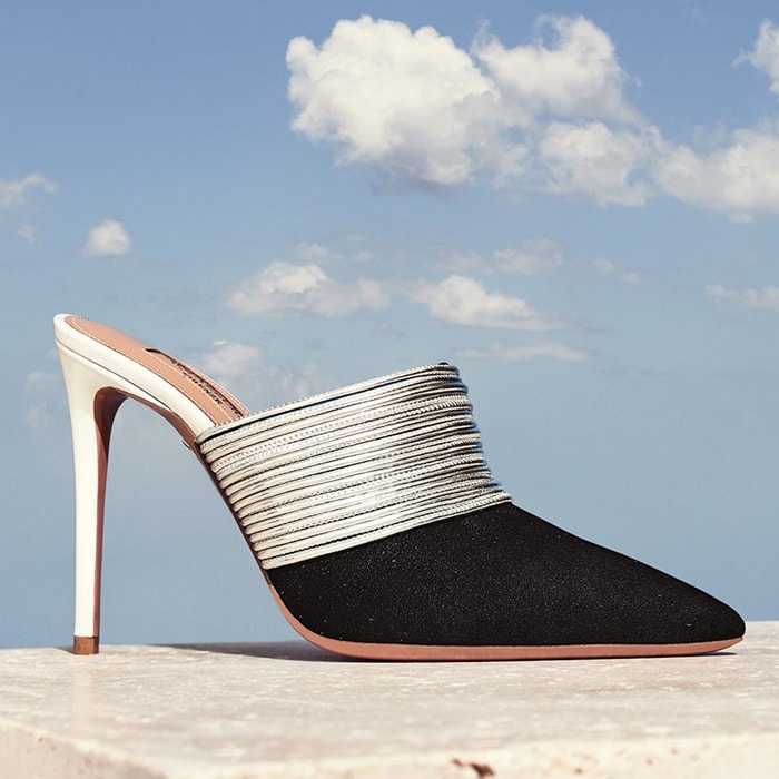 Aquazzura 'Rendez Vous' leather mules in black