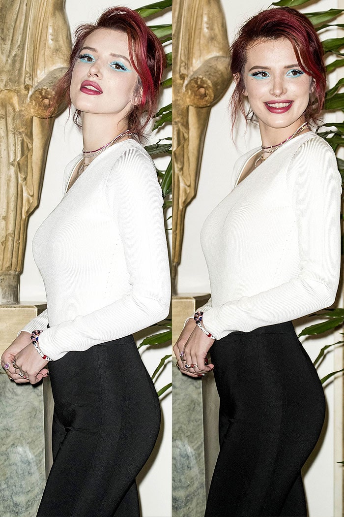 Bella Thorne in a Cushnie Et Ochs 'Vivian' bodysuit and Cushnie Et Ochs 'Fay' pants
