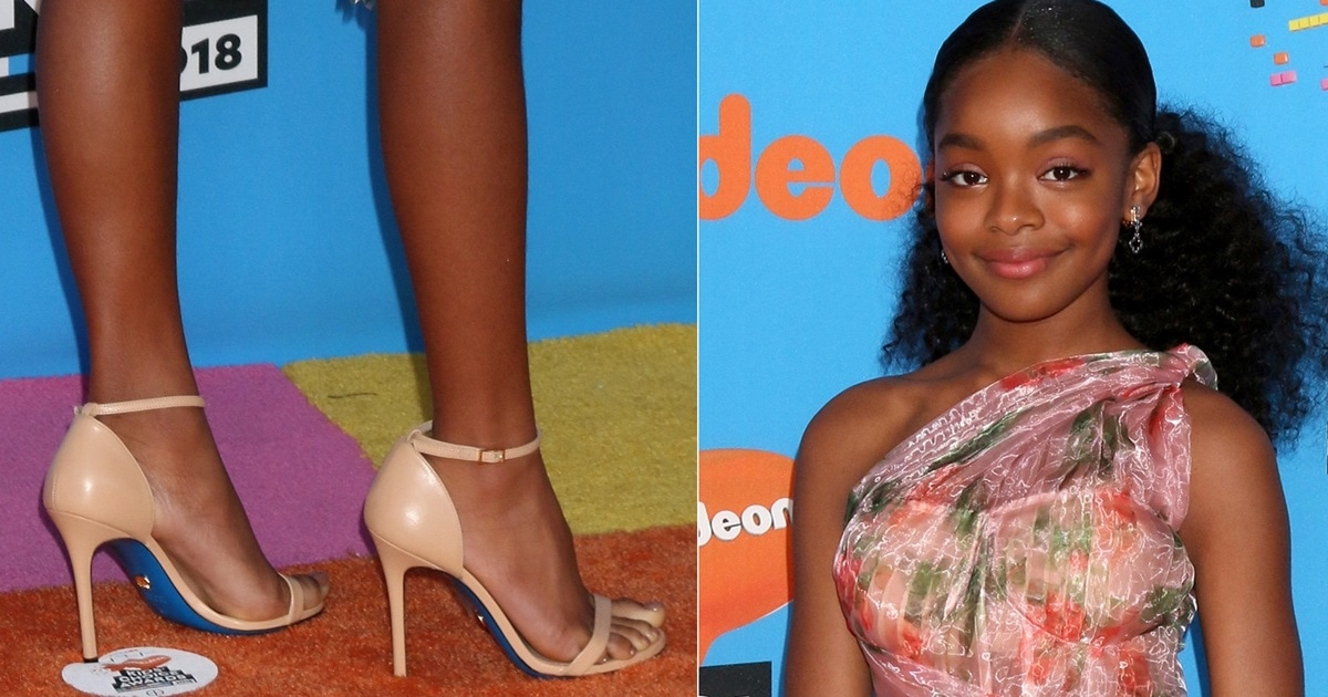 Marsai Martin Exposes Corset and Cups in Loriblu Shoes