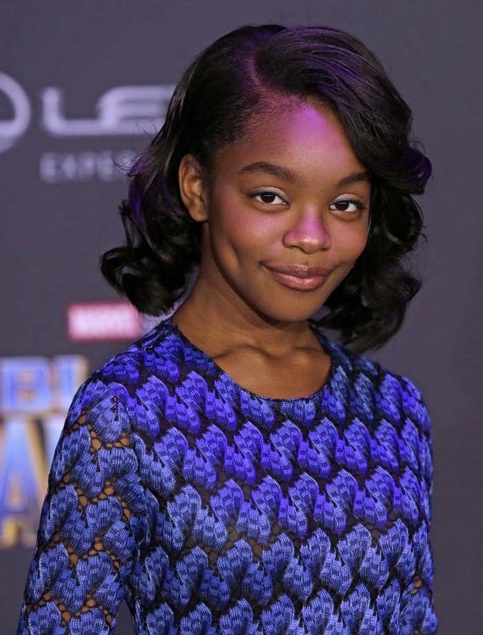 Marsai Martin at the premiere of Marvel’s 'Black Panther' held at Dolby Theatre in Hollywood on January 29, 2018