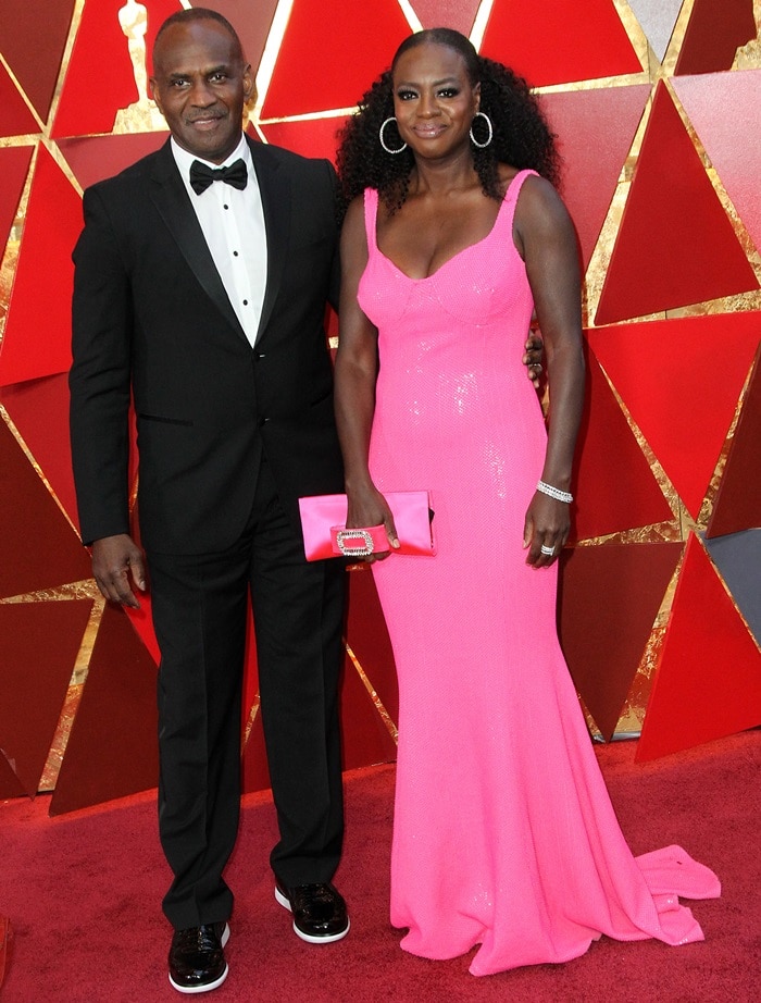 Viola Davis and Julius Tennon at the 2018 Oscars